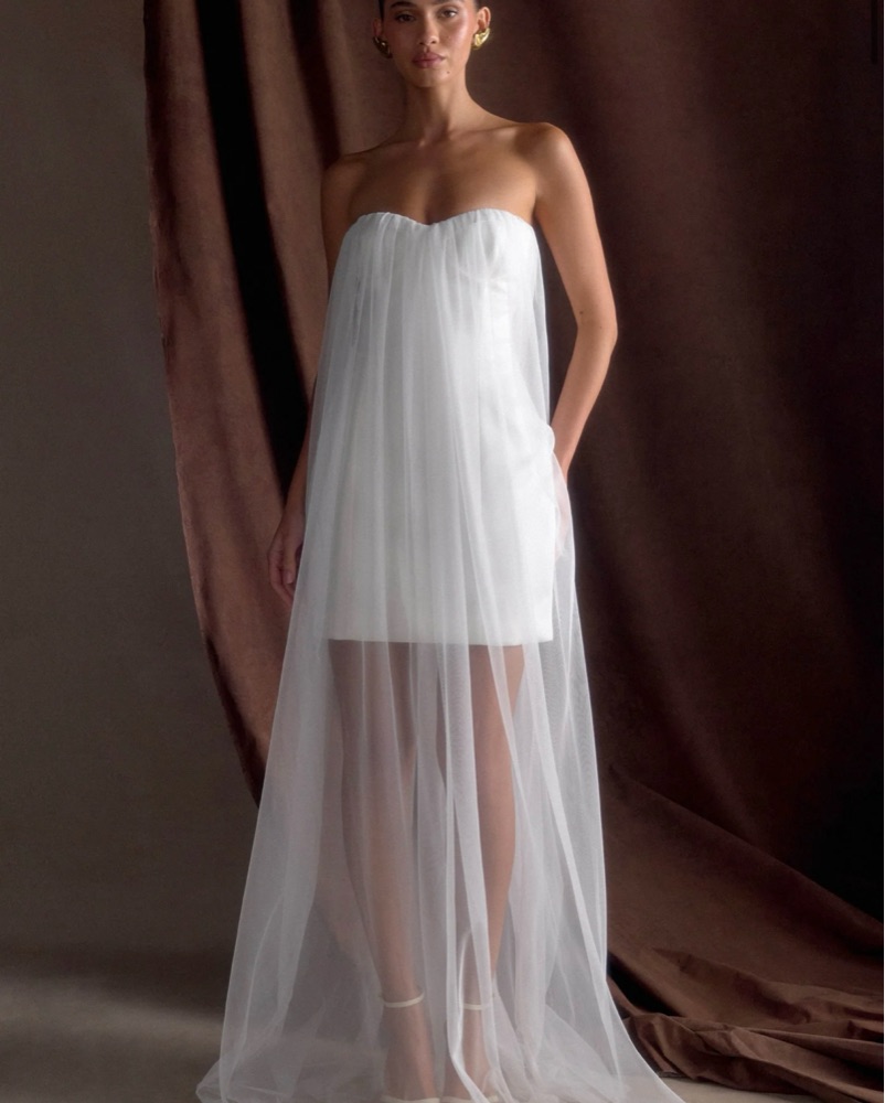 midi cocktail wedding guest dress Elegant Sweetheart A-Line Satin Spaghetti Strap Pockets COCOMELODY 803510185058, 7 Days / White / XL birthday gown My Actual Bust is:28