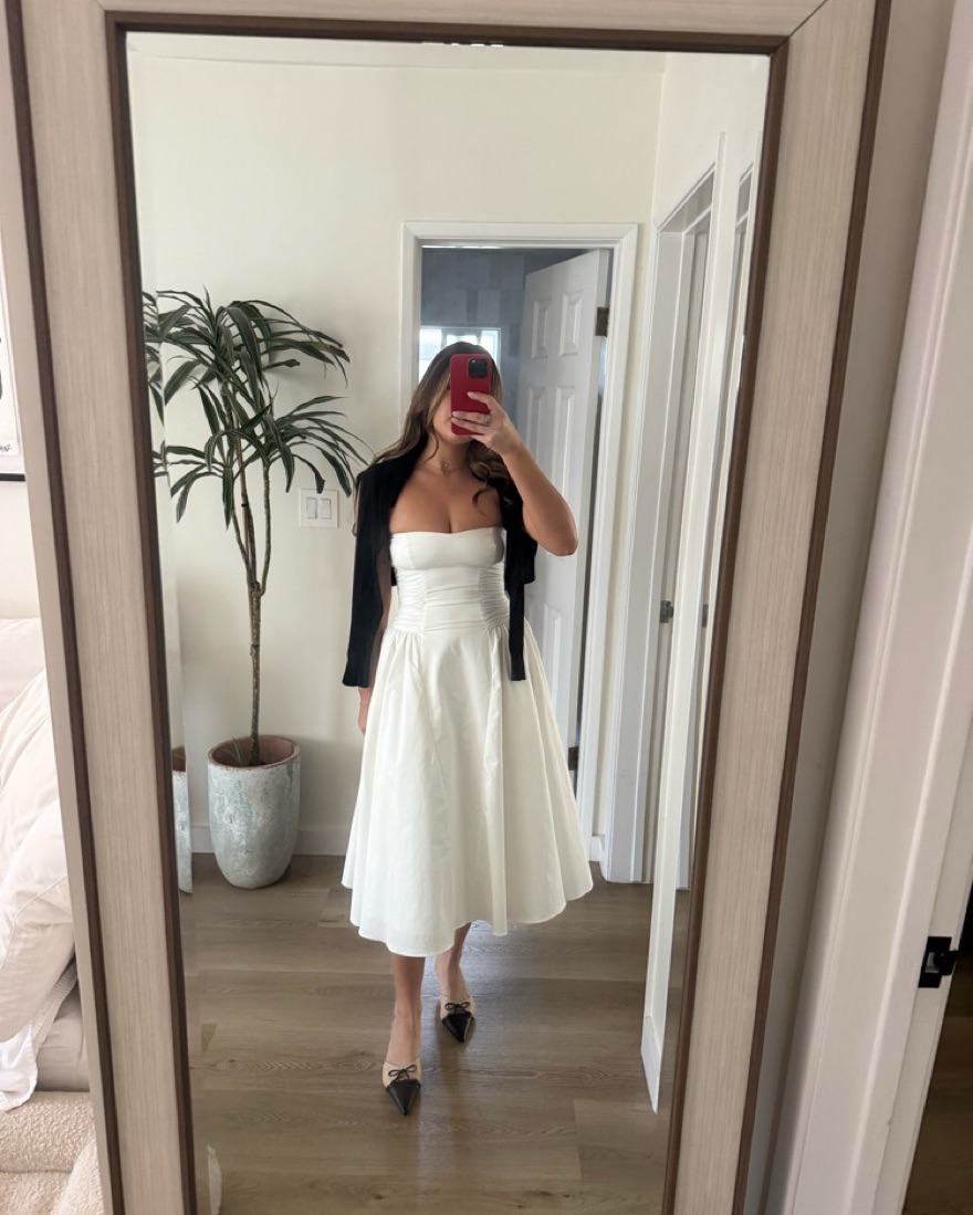 House Of Cb Georgiana White Midi Dress by House of CB - Pickle