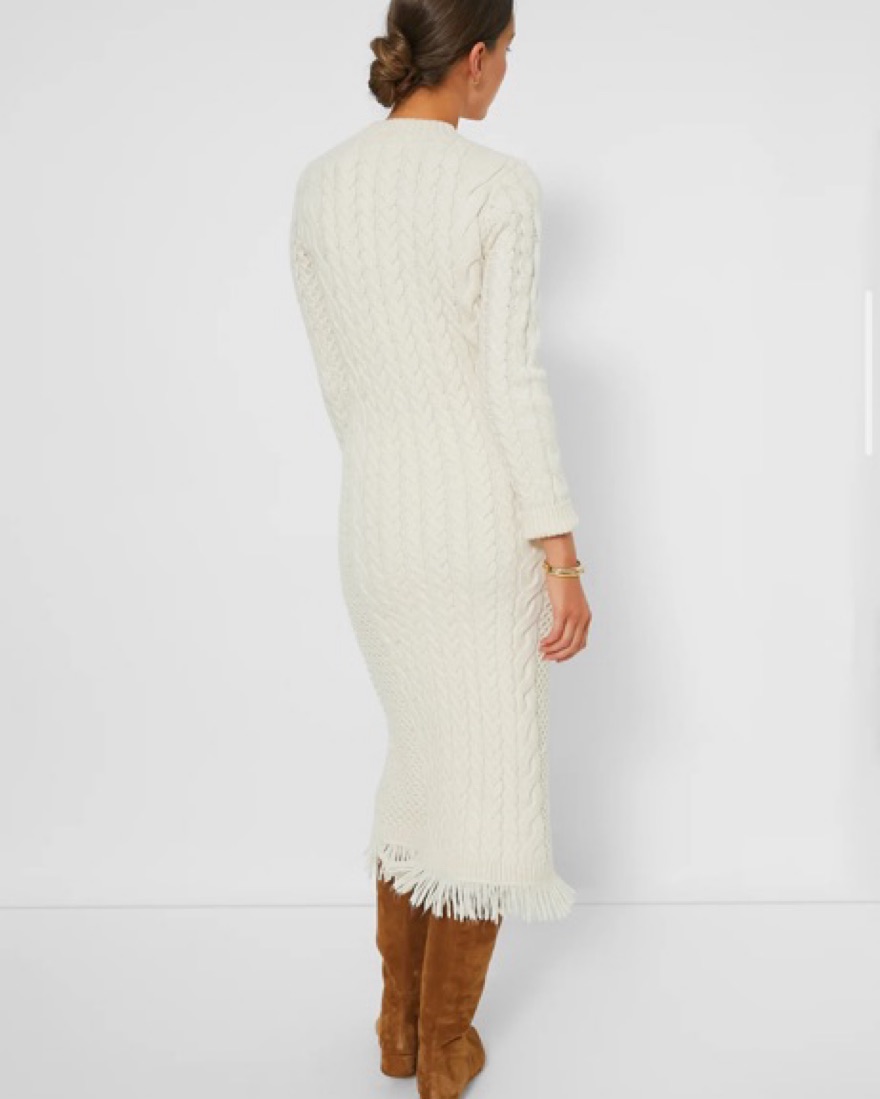 Tuckernuck Freya Fringe Dress by Tuckernuck - Pickle