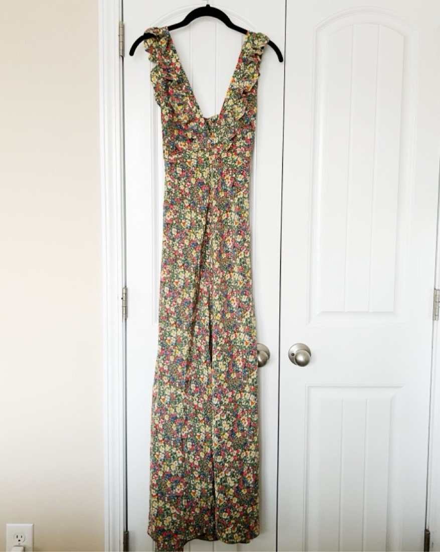 cascade silk maxi dress Ruthie Cascade Maxi Dress