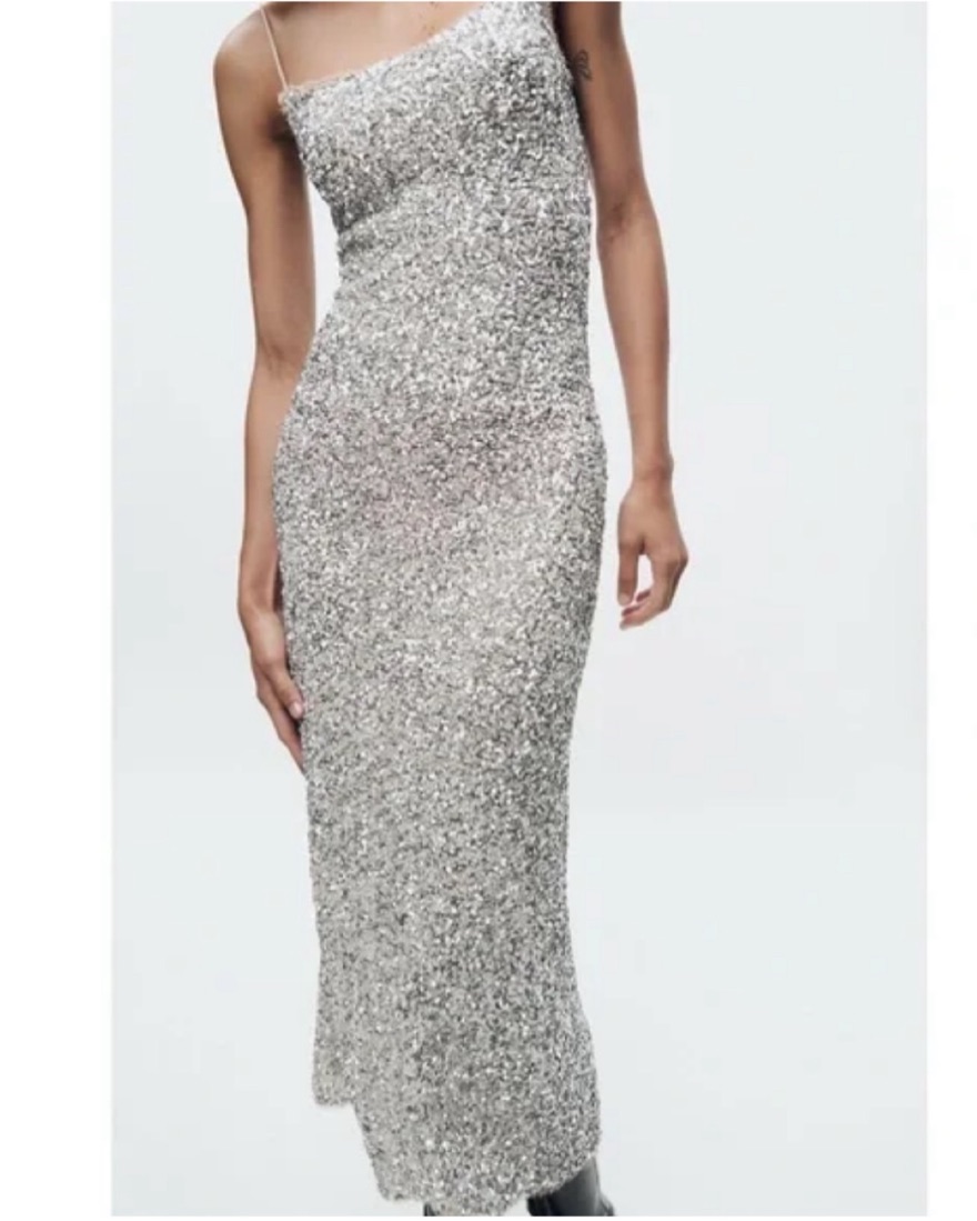 zara sequin slip dress The Perfect Zara Party Dress
