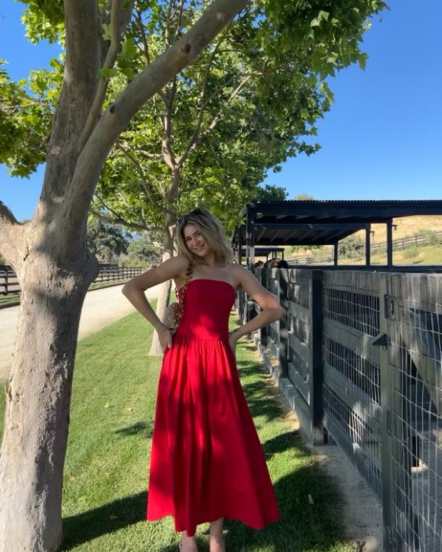 Red Drop-Waist Maxi Dress | Pickle