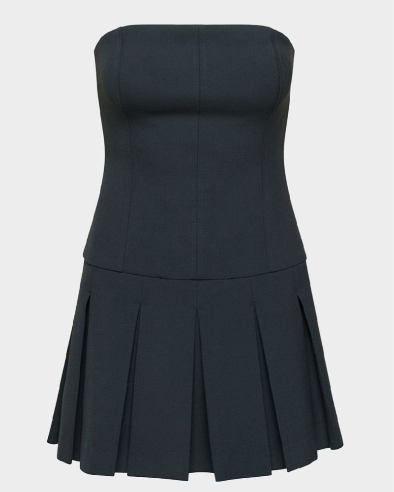 Aritzia Wilfred Pleated Mini Dress by Aritzia - Pickle