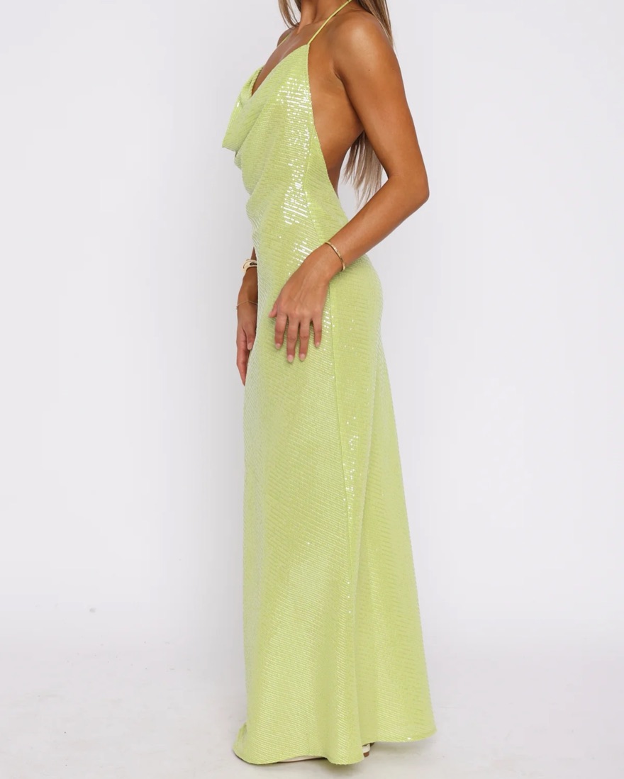 Sequence Green Maxi (White Fox) by White Fox Boutique - Pickle