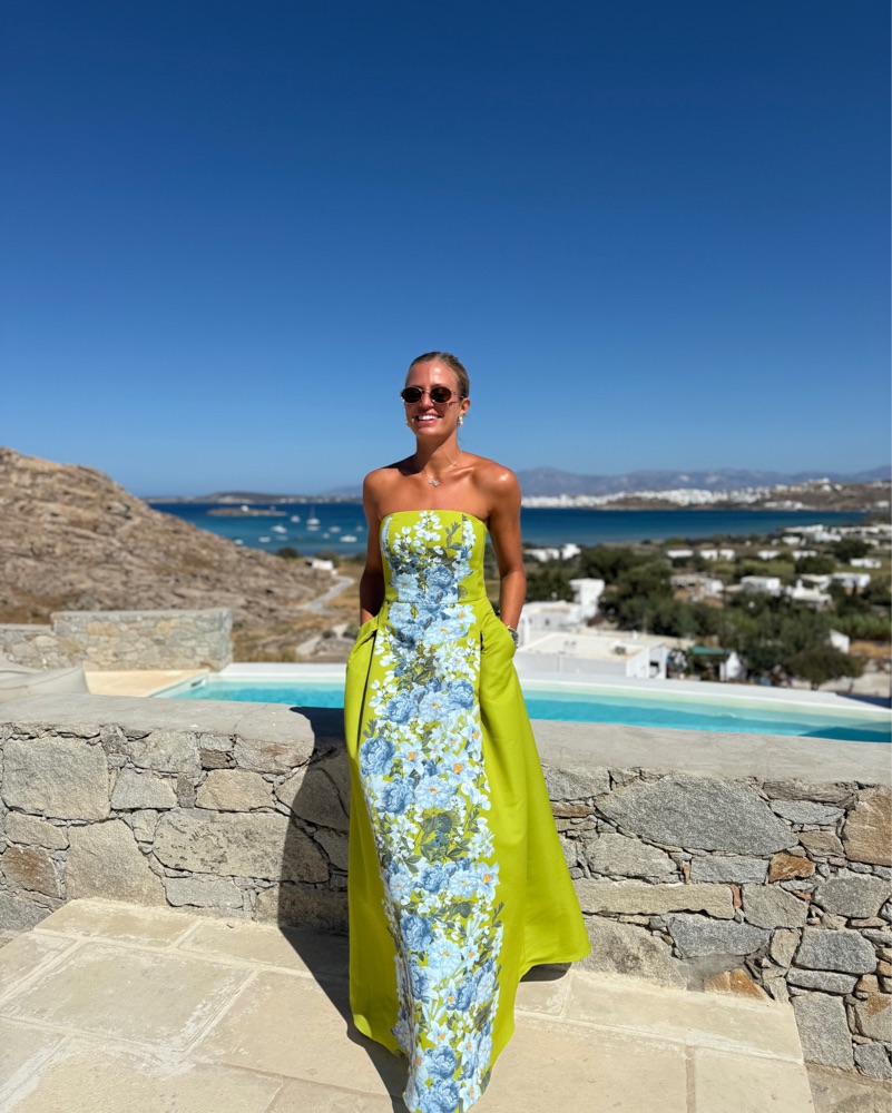 boden petite maxi dress Lola Blouson Maxi Dress-Rich Emerald, Ornate Tropics