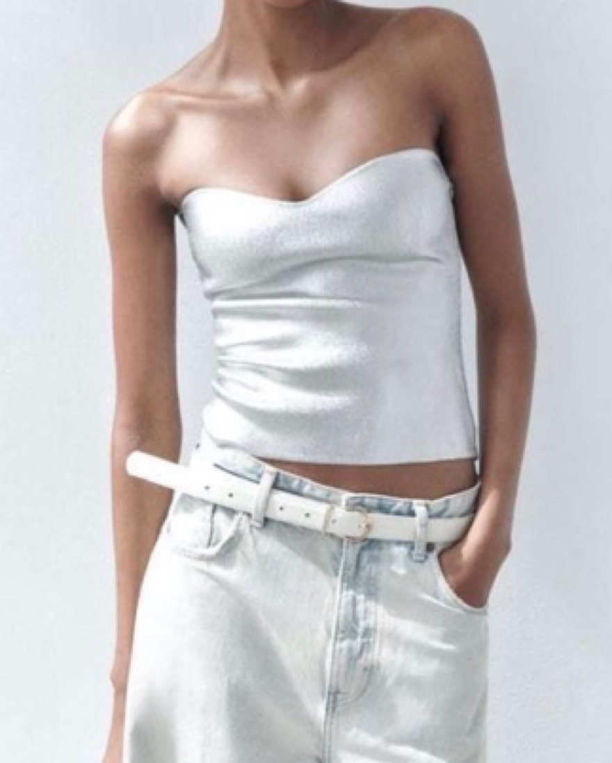 りっちぇる② Zara Metallic Silver Clutch | Pickle