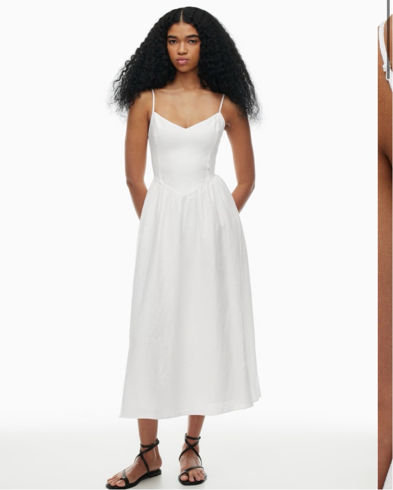 yellow off the shoulder dress Cotton Poplin Midi Off-Shoulder 50