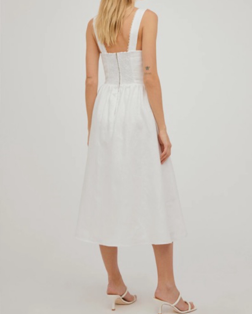 clement linen dress Clementina | Cream Floral Print Asymmetric Cape Sleeve Maxi Dress