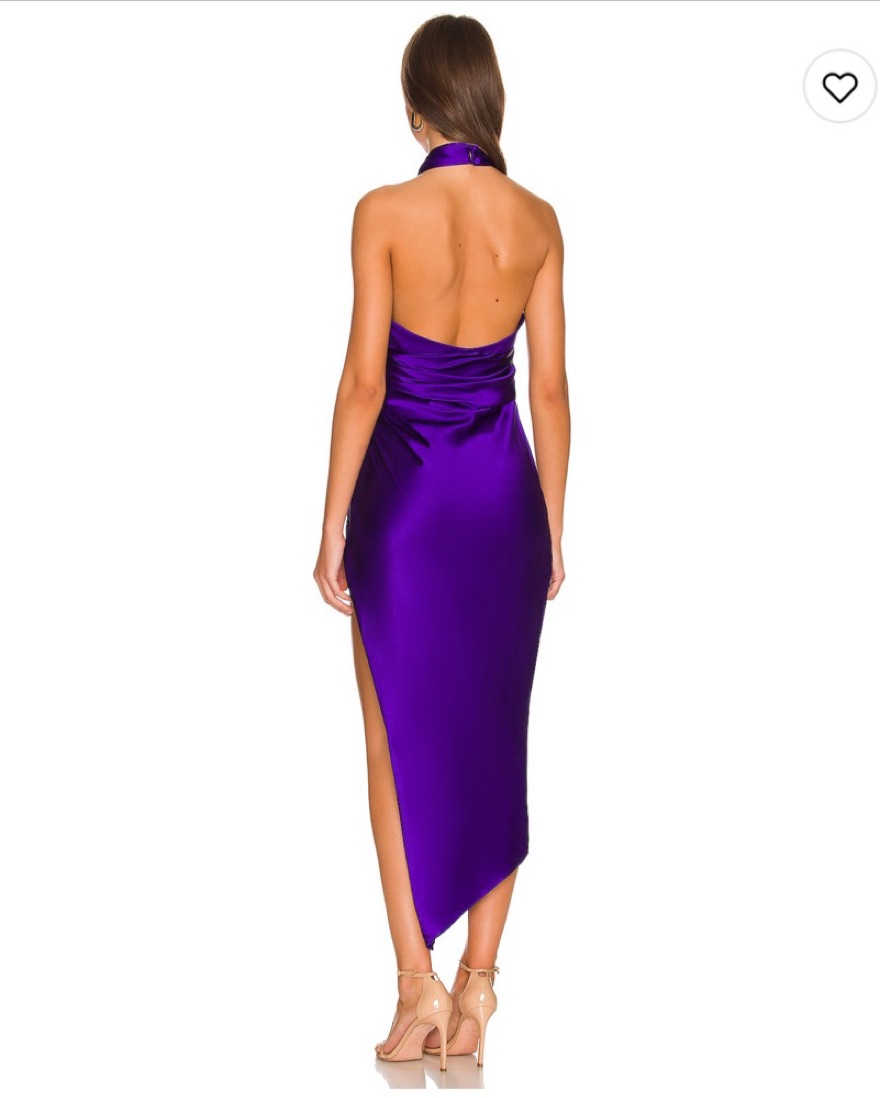 the sei cross front halter dress The Sei Asymmetrical Halter Dress In Amethyst