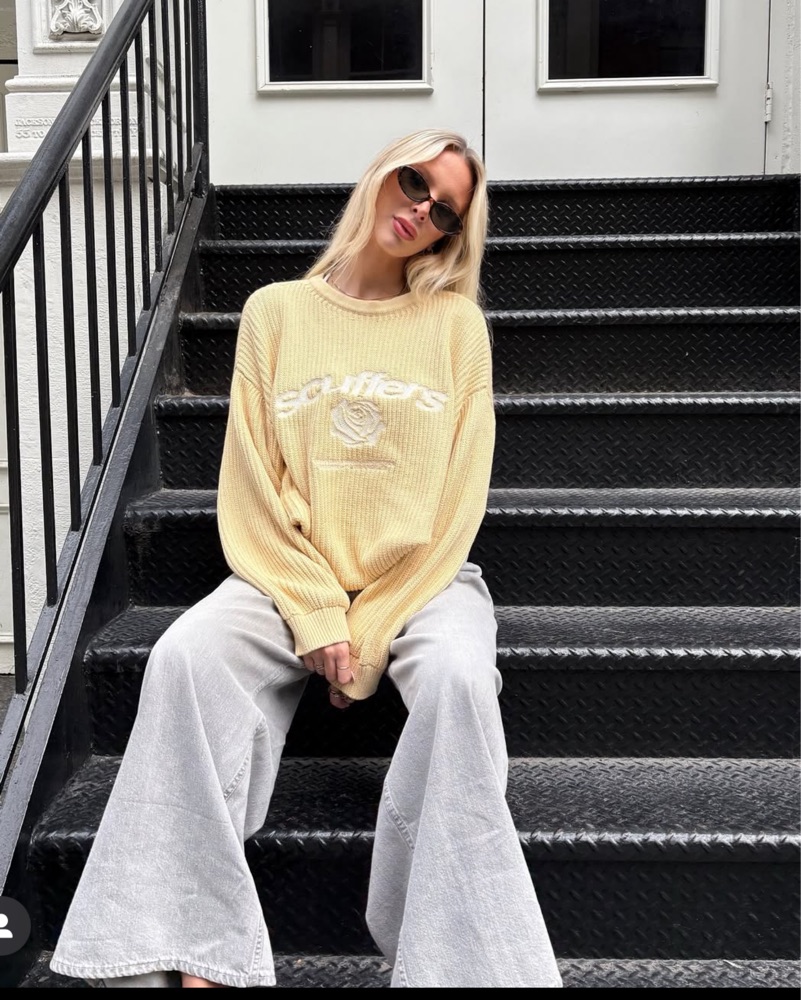 Scuffers Yellow Knit Sweater | Pickle