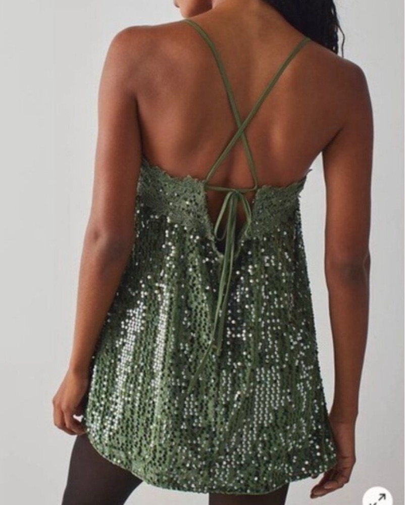 free people glitter dress Free People Night Shimmers Mini Dress Plunge Sequin Lace Nude – Vanessa Jane