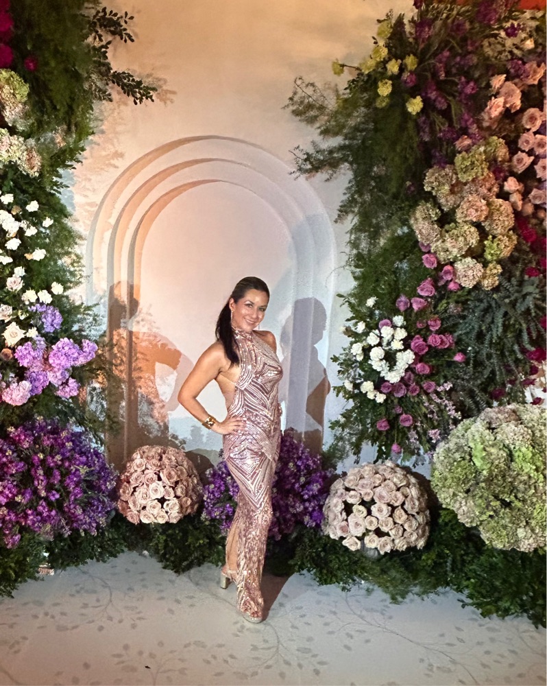 Sparkling Rose Gold Sequin Gown by Michael Costello - Pickle