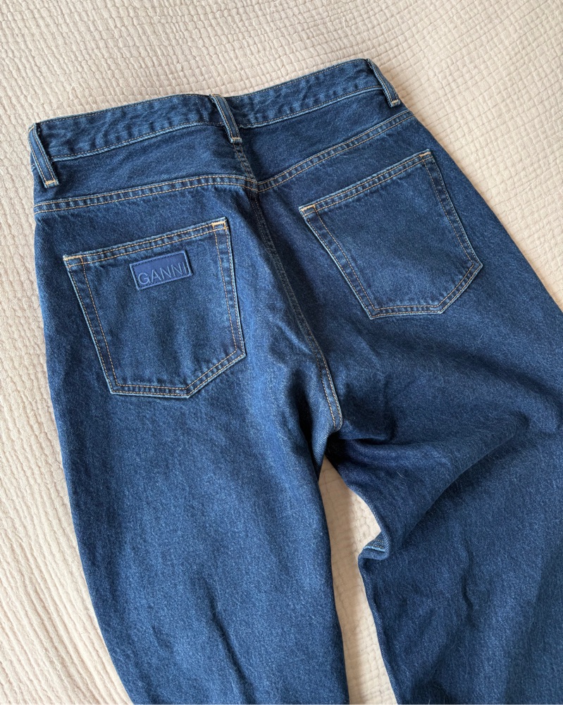 GANNI ブルー Stary ジーンズ 27W/32L Blue Stary Jeans by GANNI on Sale
