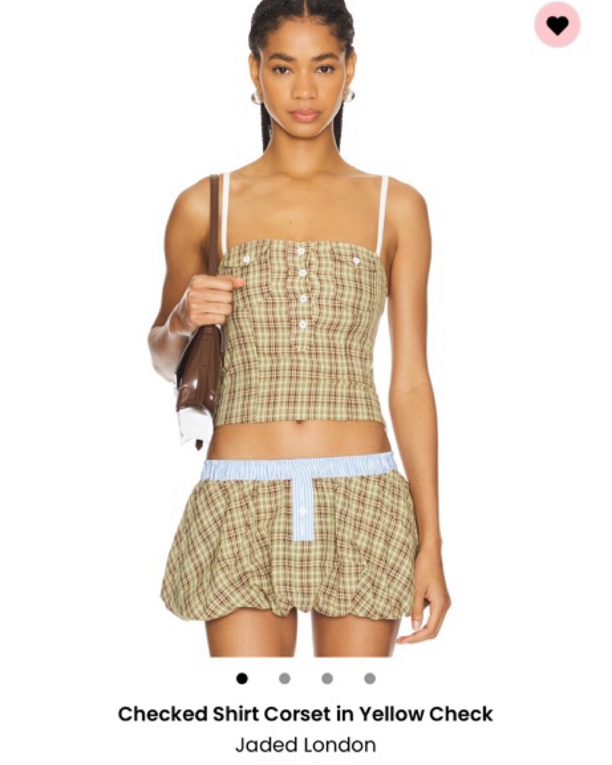 新品タグ付き☆JADED LONDON ビキニ＆ショートパンツ Jaded London Plaid Two Piece | Pickle