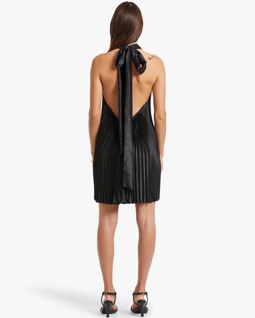 lidee black mini dress Lidee Soiree Gisele Mini (Noir) – Wardrobe Collective NZ main image 0
