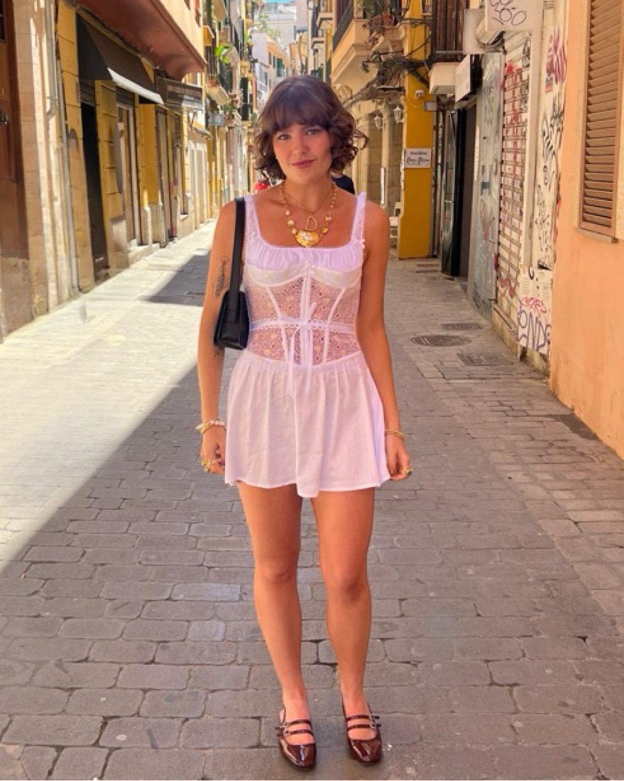 white short dress near me Summer Break Mini Dress White