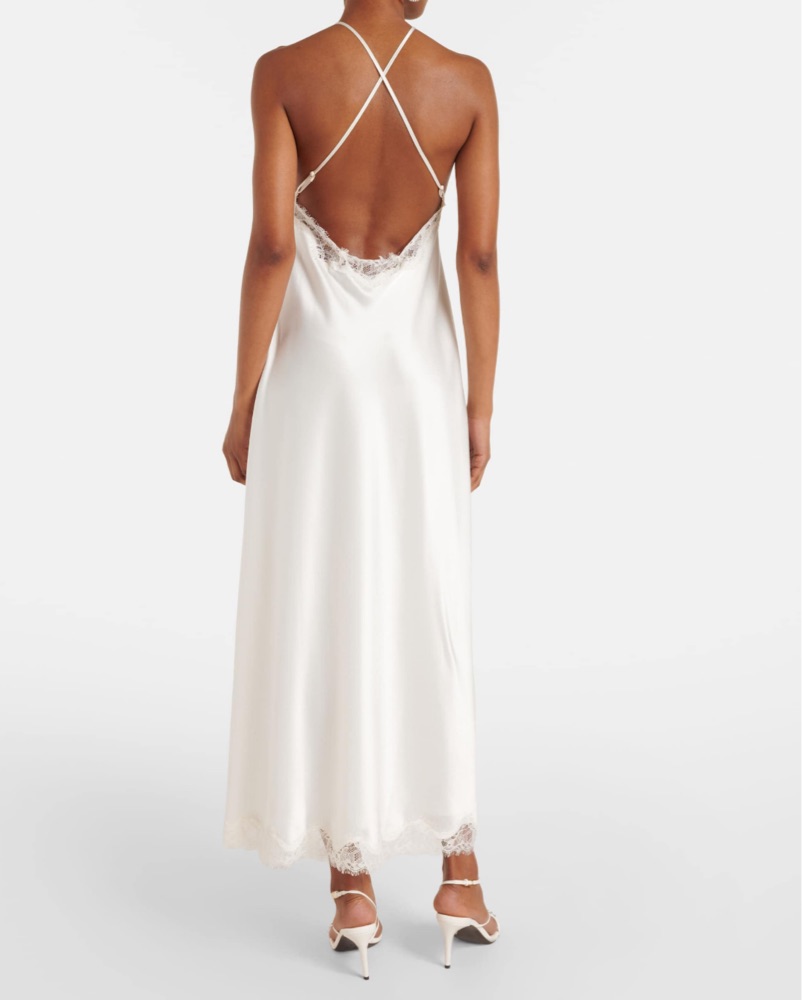 white wedding dress with pearls Rachel Allan RB2213 Long Bridal Gown Simple Wedding Dress
