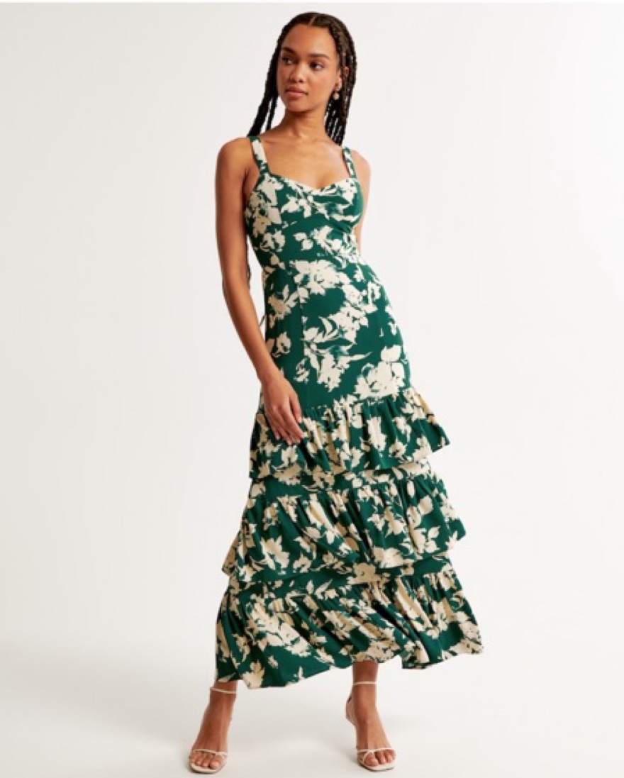 Floral Abercrombie Dresses Abercrombie Green Floral Dress By Abercrombie  And Fitch Pickle