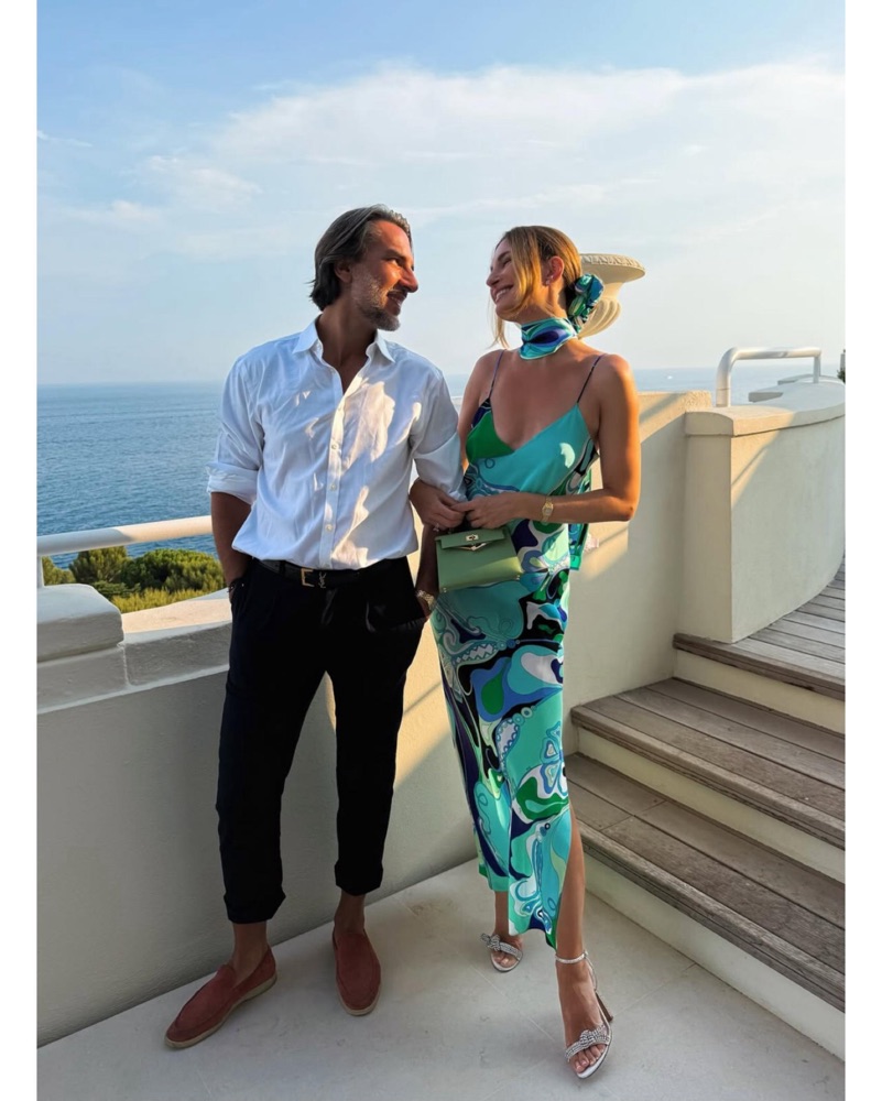 Emilio Pucci Silk Pattern Maxi Dress | Miami Swim Week, Studio 54