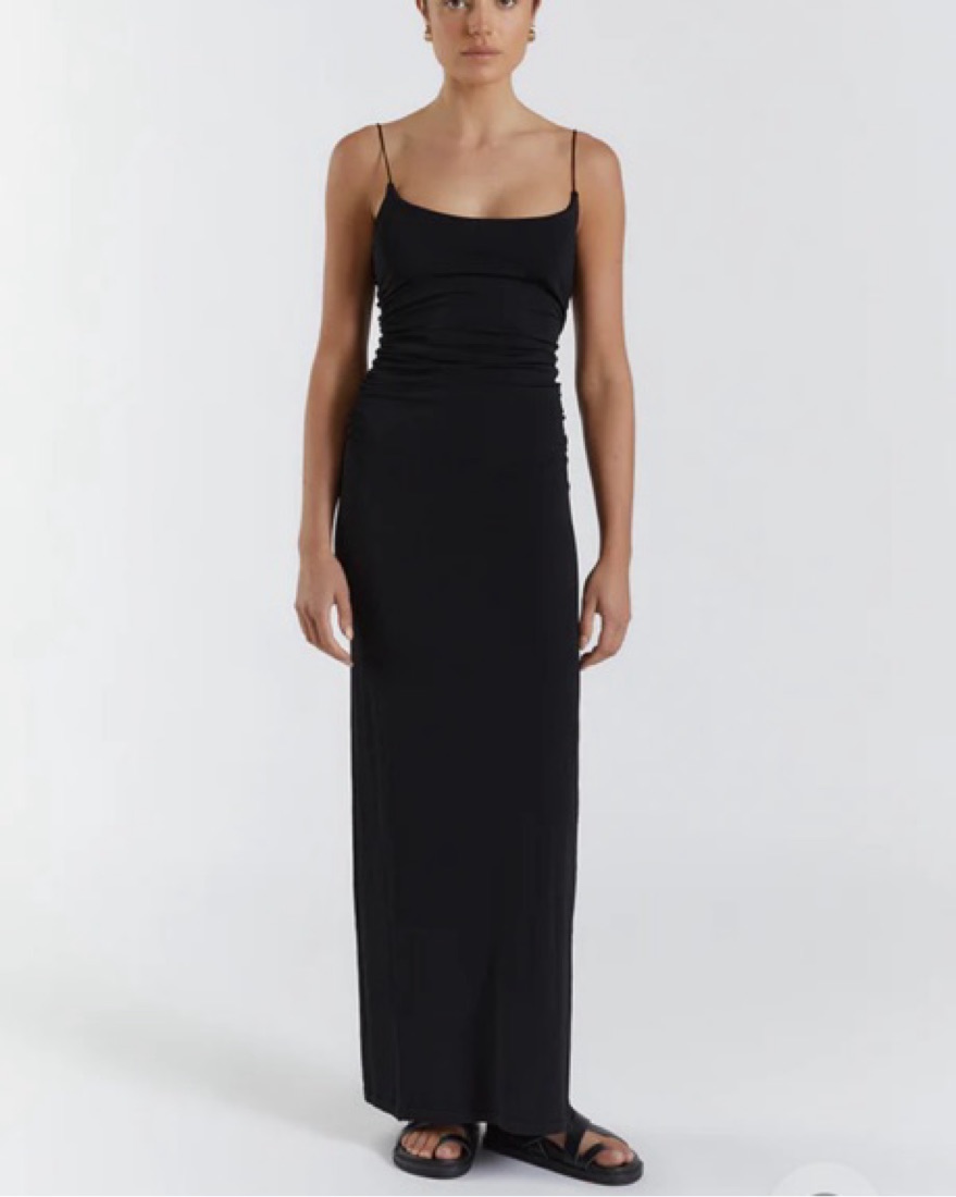 Dissh ROMY BLACK SCOOP KNIT MAXI DRESS by Dissh - Pickle