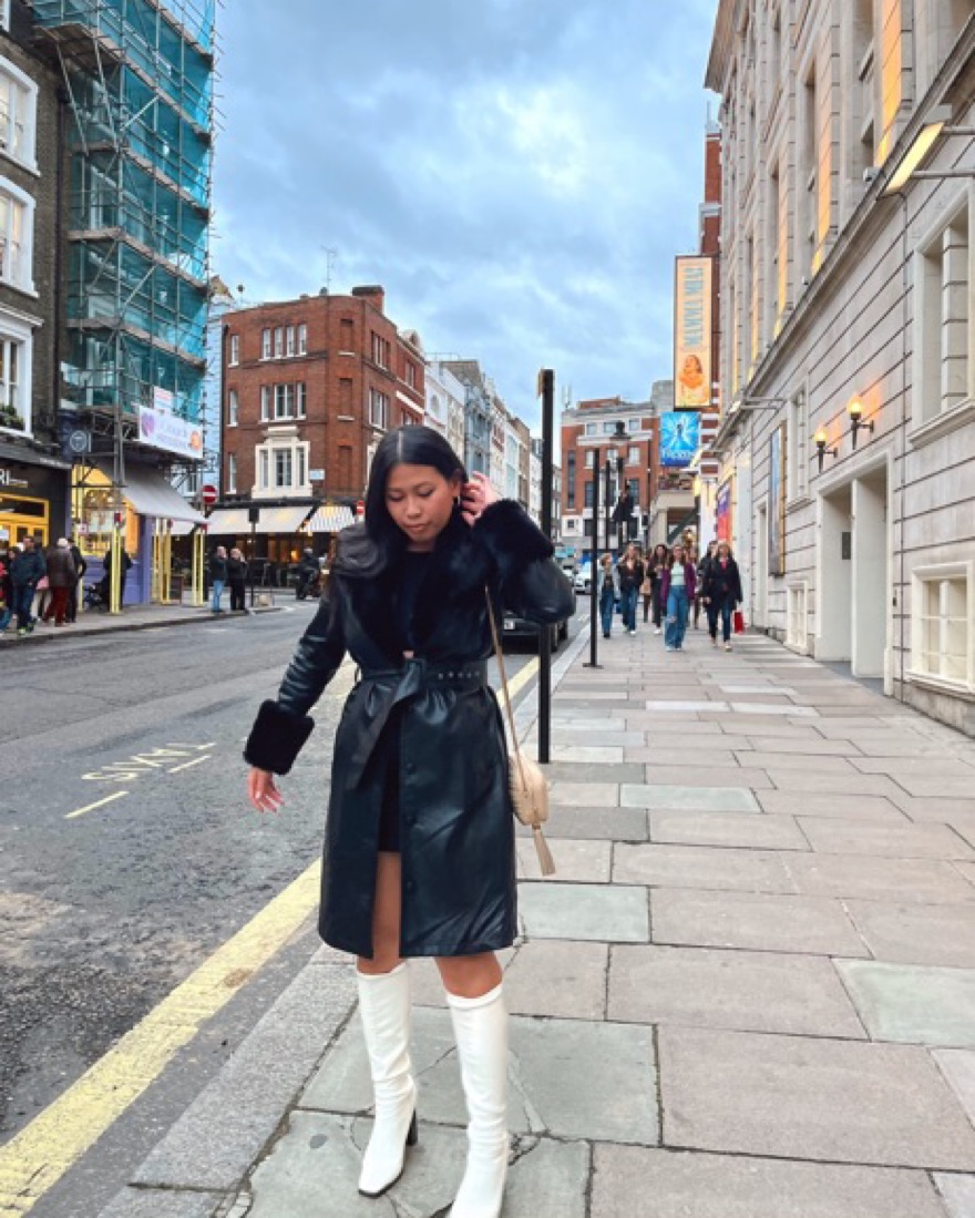 Lioness Faux Fur Lined Leather Coat | Pickle