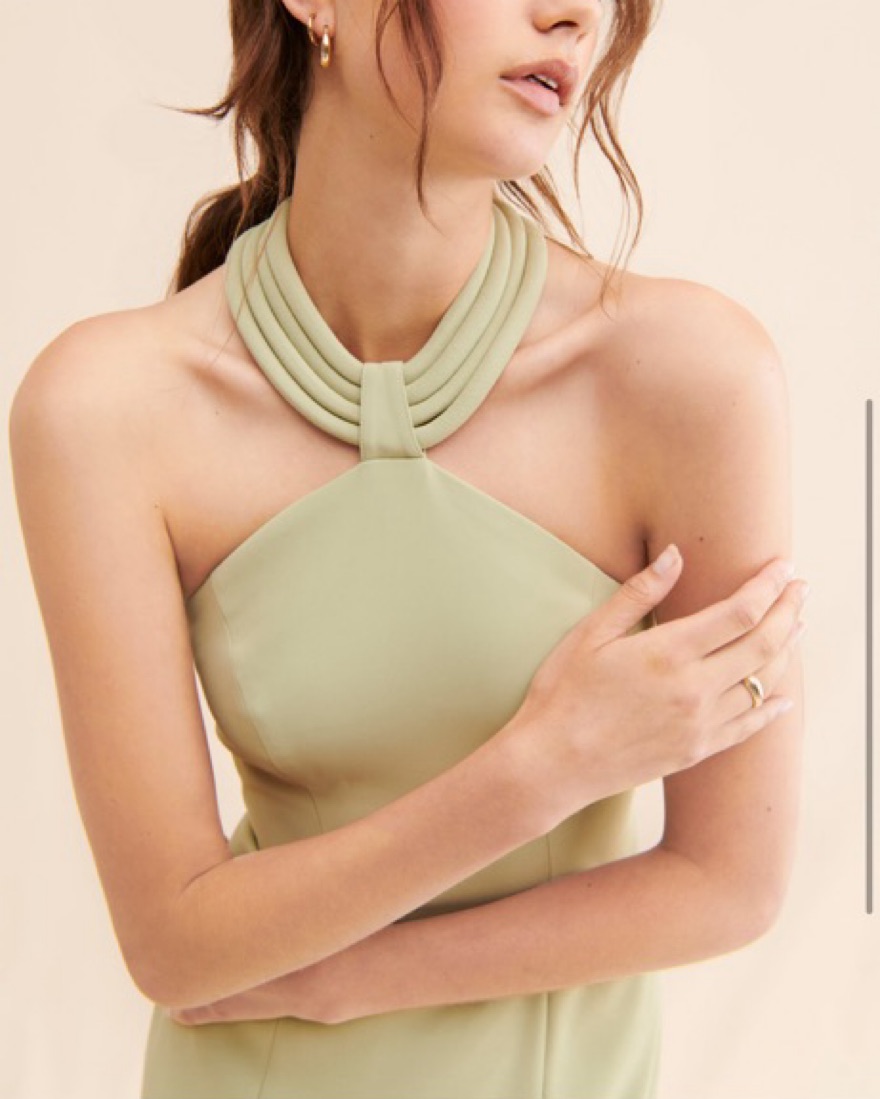 Ronny Kobo Lenox Halter Dress by Ronny Kobo - Pickle