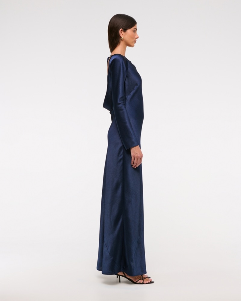 islamic long dresses Basic Long Sleeve Maxi Dress main image 1