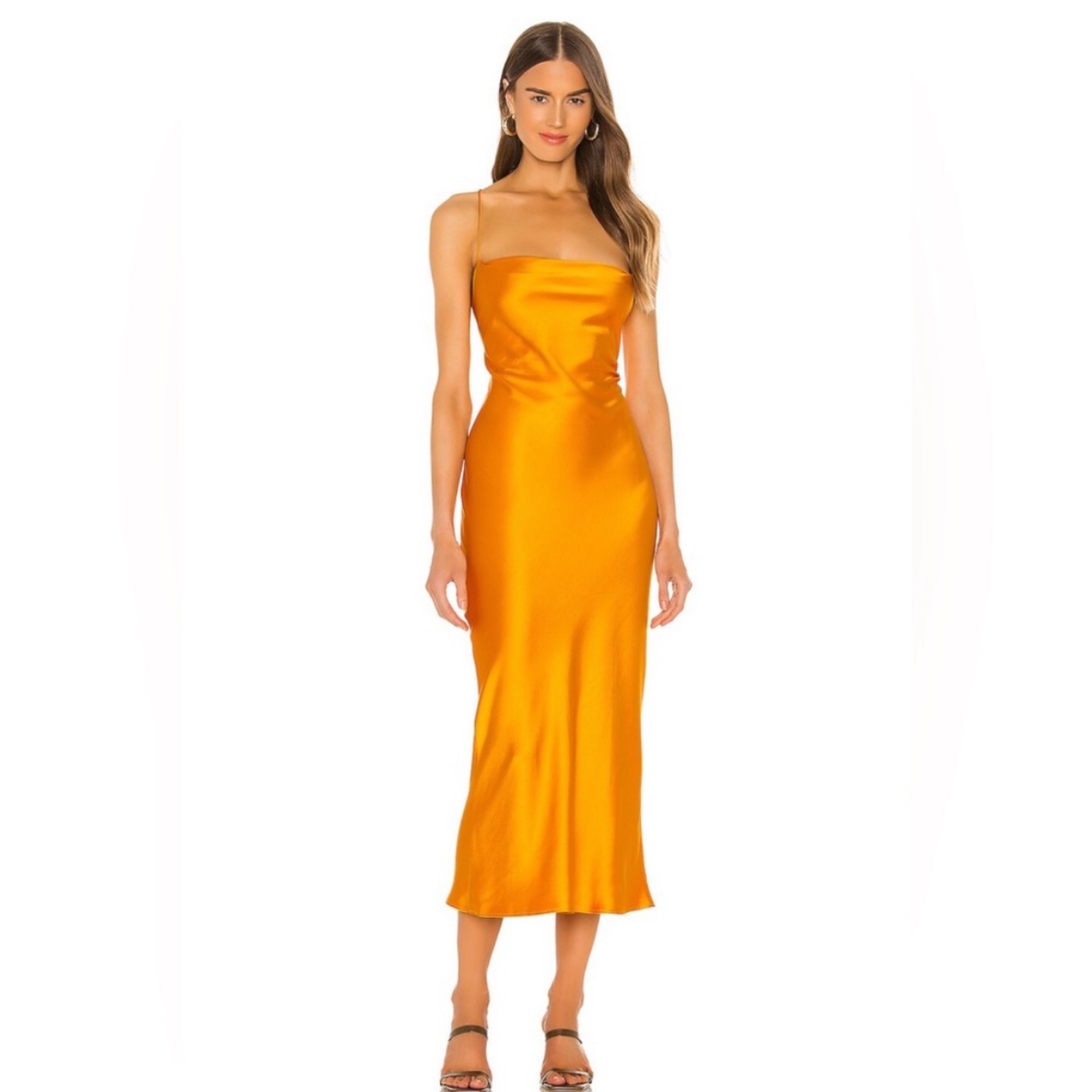 Orange Bec Bridge Open Back Dress Pickle