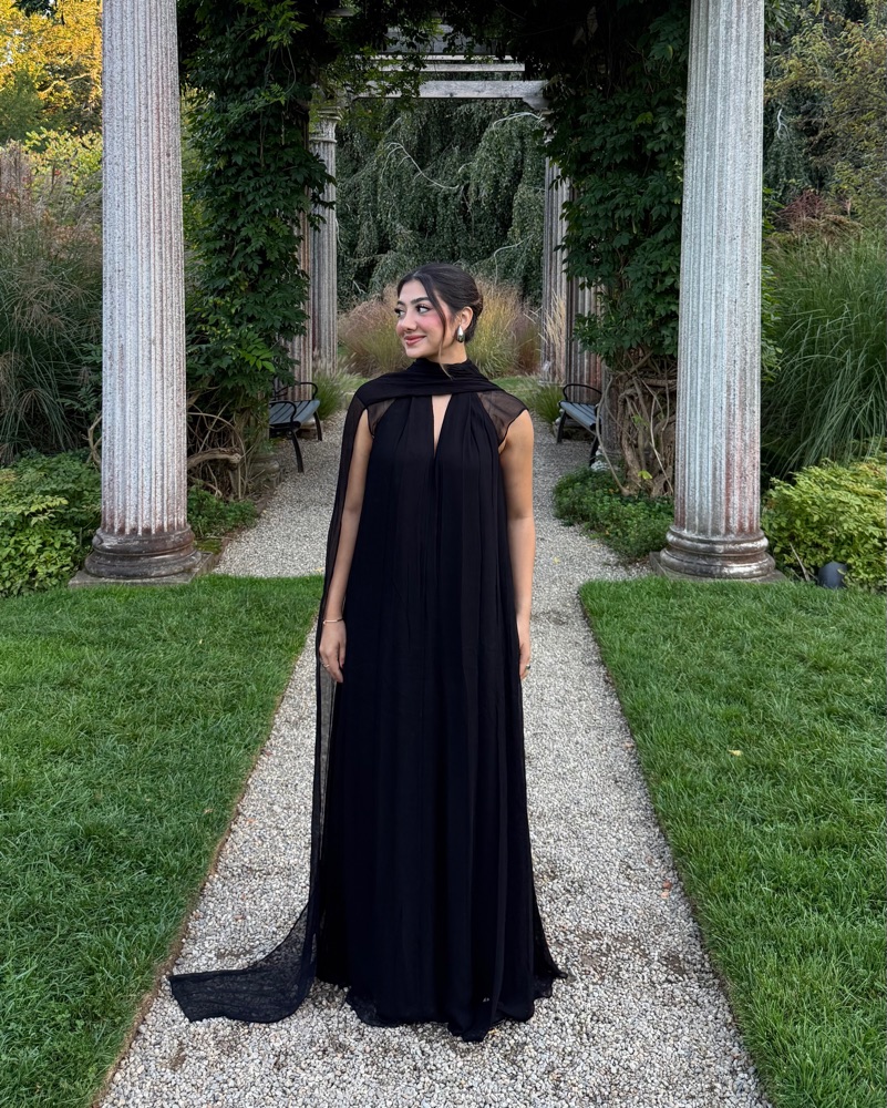 staud black dress Staud