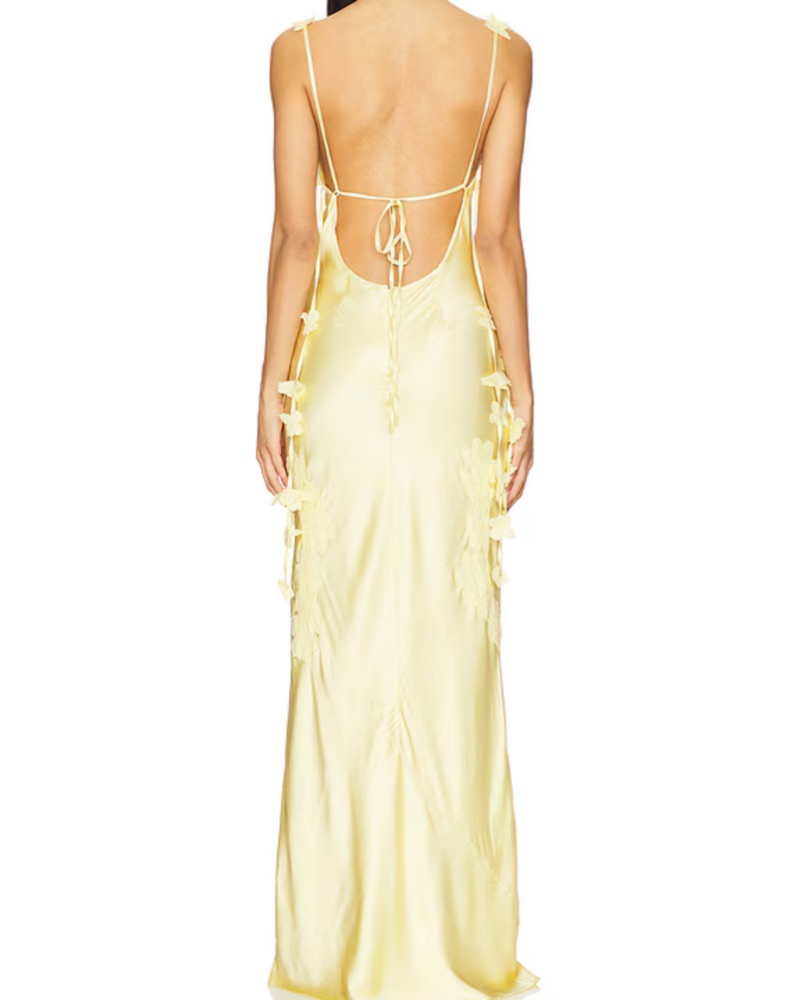 butter yellow birthday dress Diana Maxi Dress– Butter Yellow main image 1