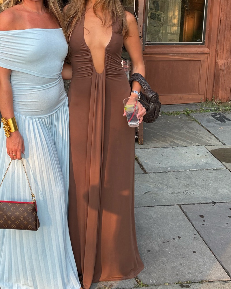 drape detail maxi dress Ruched Off Shoulder Drape Detail Maxi Dress – Micas