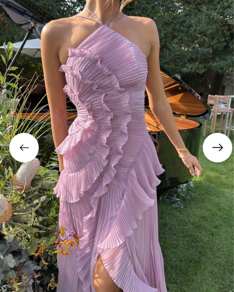 Viral Lavendar Ruffle Dress by Revolve - Pickle