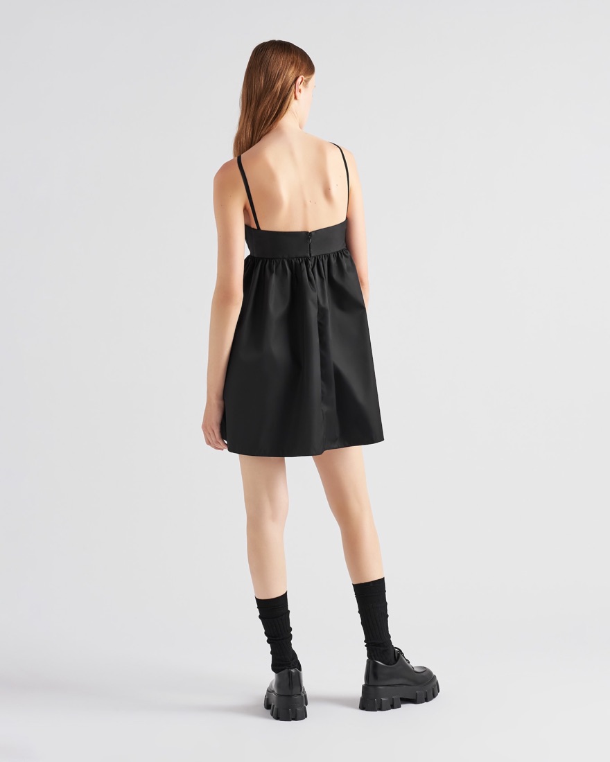 Prada Re Nylon Babydoll Mini Dress | Pickle