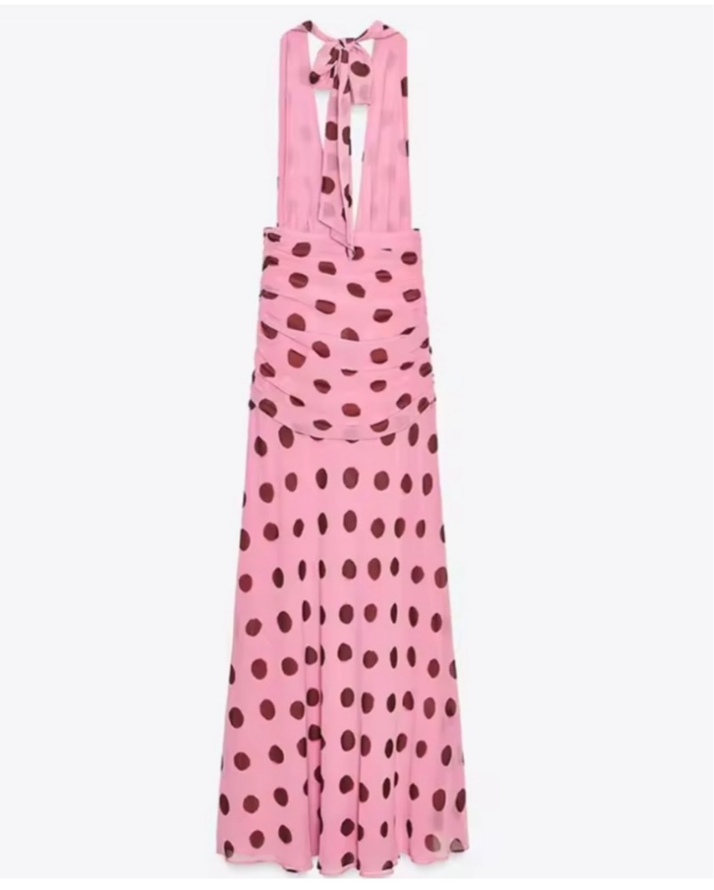 adrianna papell halter neck dress Adrianna Papell Halter Neck Sleeveless Empire Waist Tie Back Zipper Back  Bodycon Solid Crepe Dress main image 0