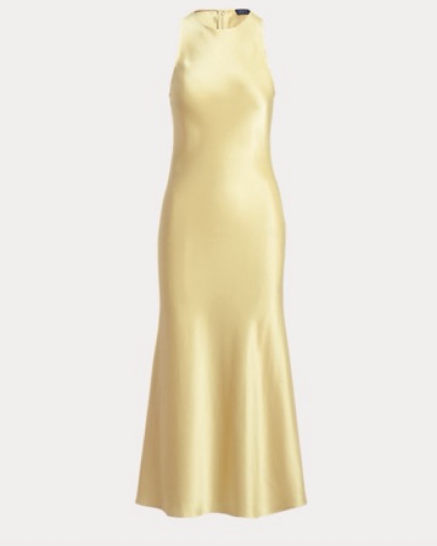 Polo Ralph Lauren Yellow Silk Dress by Polo Ralph Lauren - Pickle