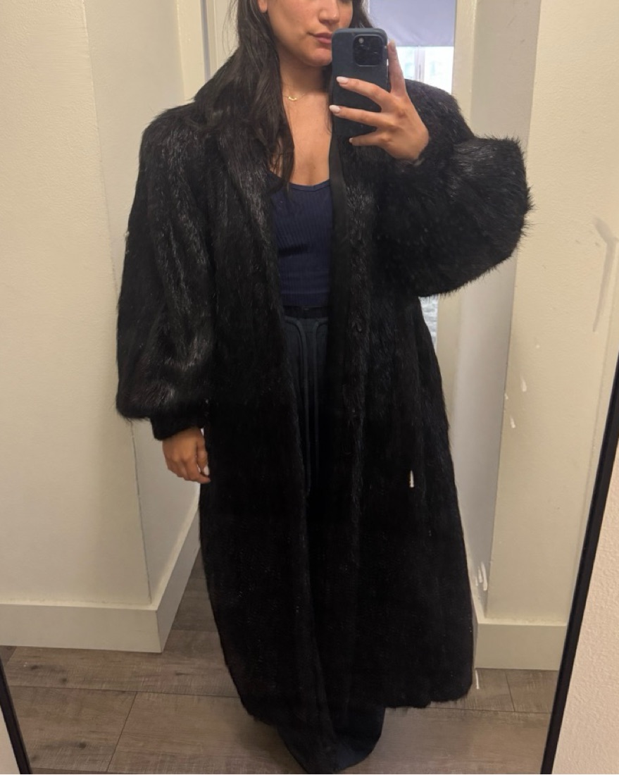Luxurious Fur Long Coat | Pickle