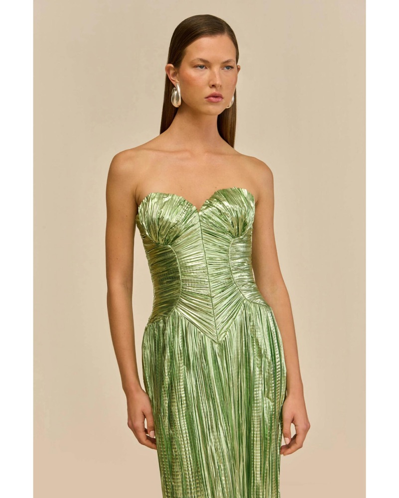 Cult Gaia Ashika Gown Green | Green Bridesmaid Dress, Green