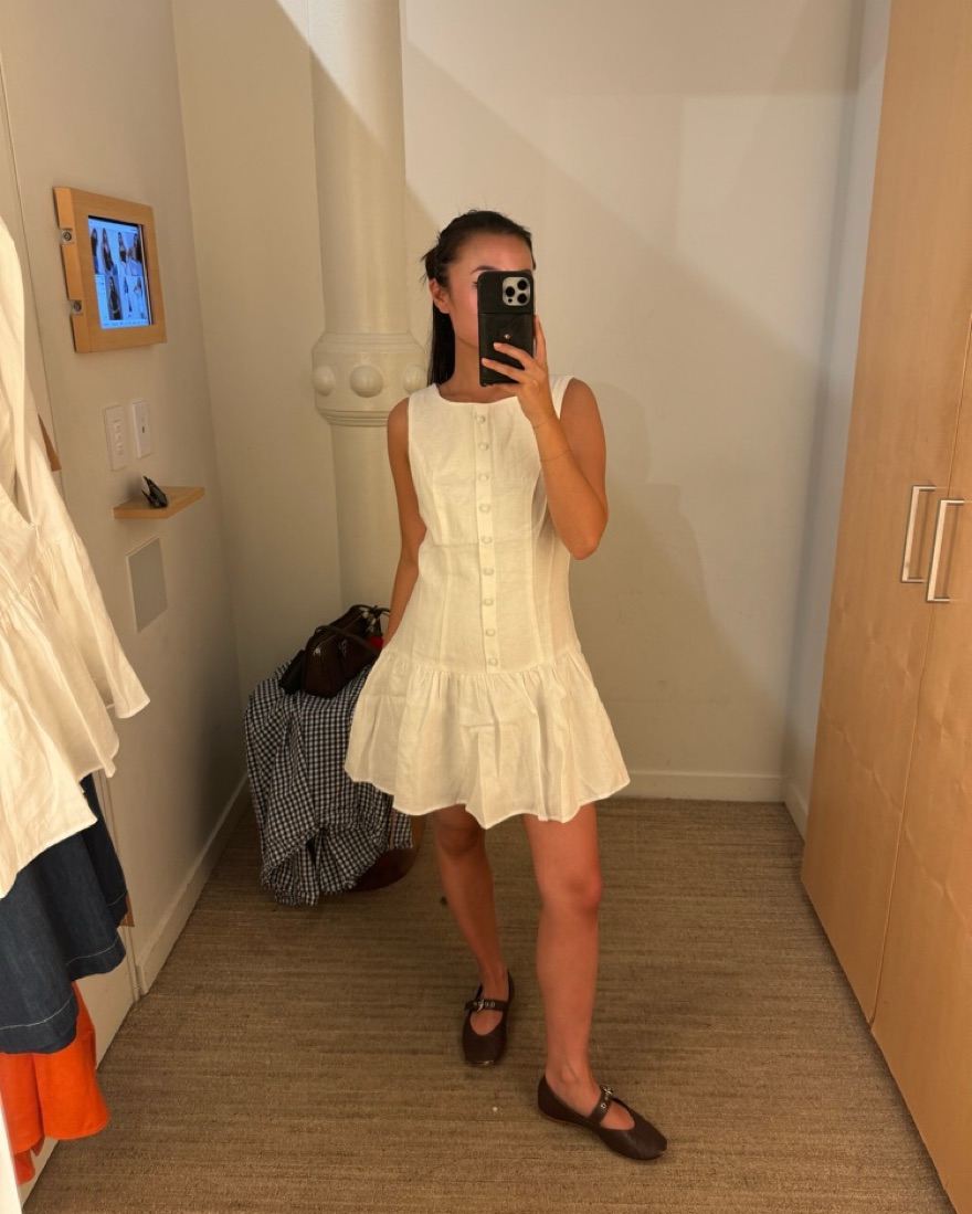 Reformation Keoni Linen Dress by Reformation - Pickle
