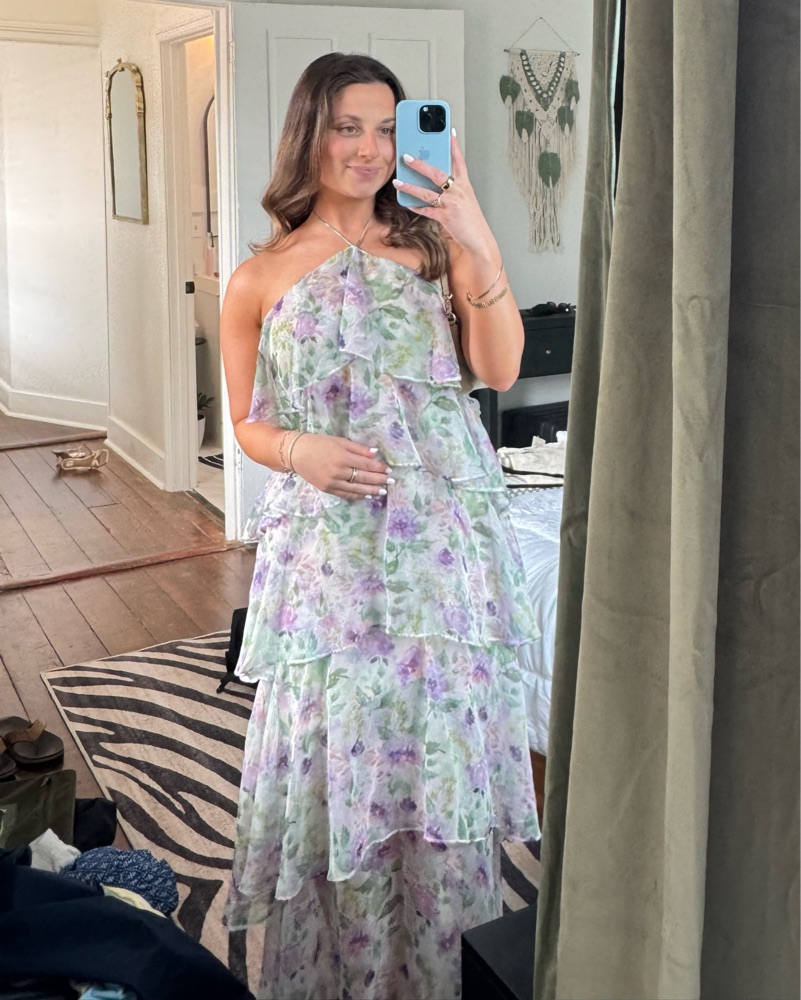 long halter white dress Halter White Dress Summer Party Gown with Sexy Slits Long Evening Dres –  Siaoryne main image 1