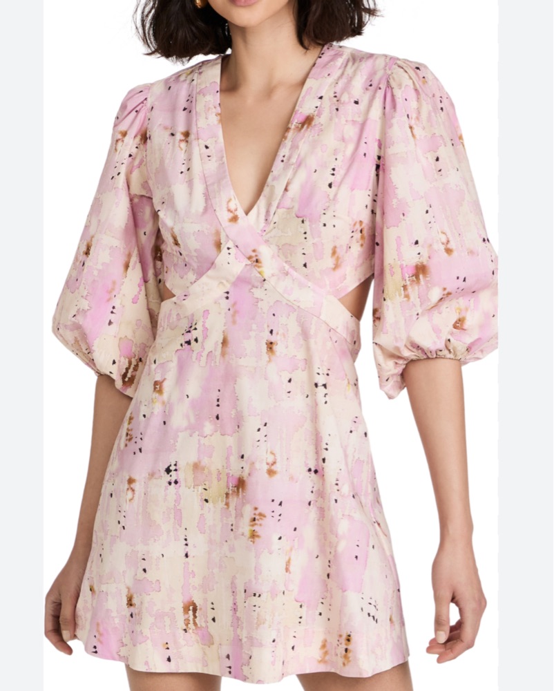 alexis pink mini dress Alexis Pink Cutout Mini Dress by Alexis