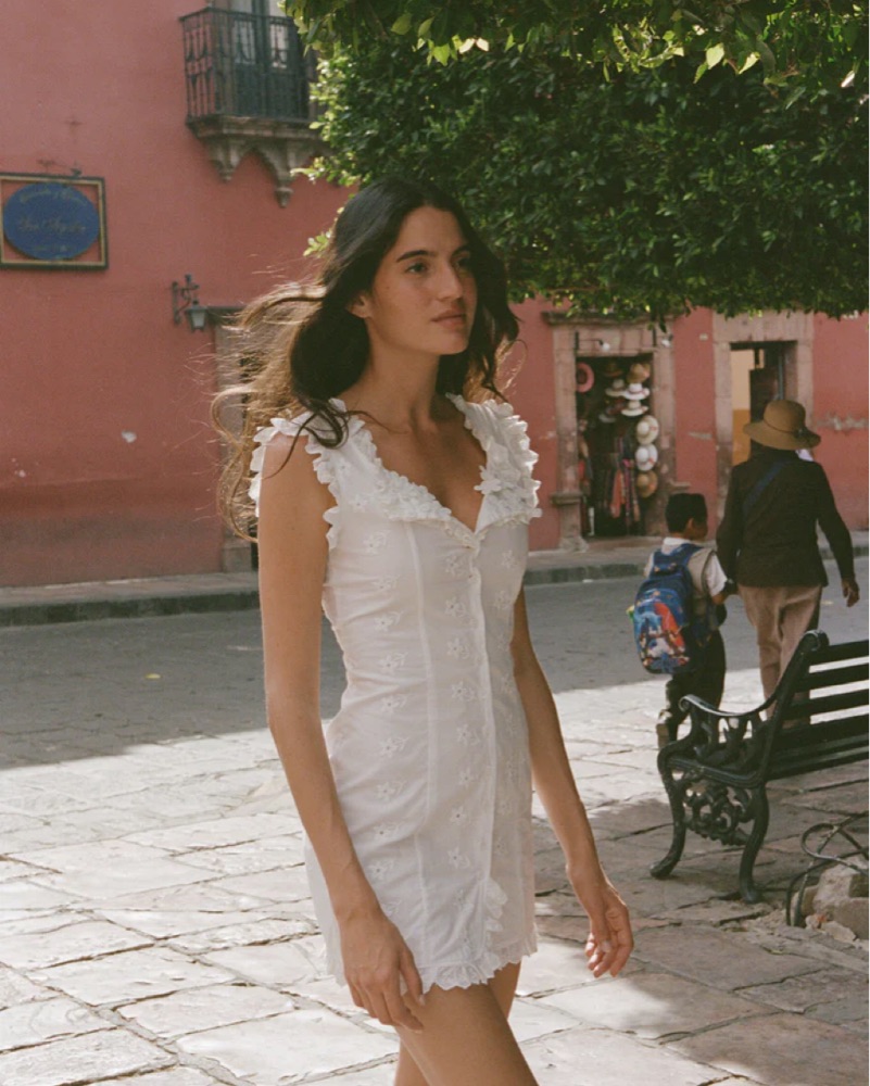 white mini halter dress Halter Neck Lace Up Back Mini Dress – Charming Charlie