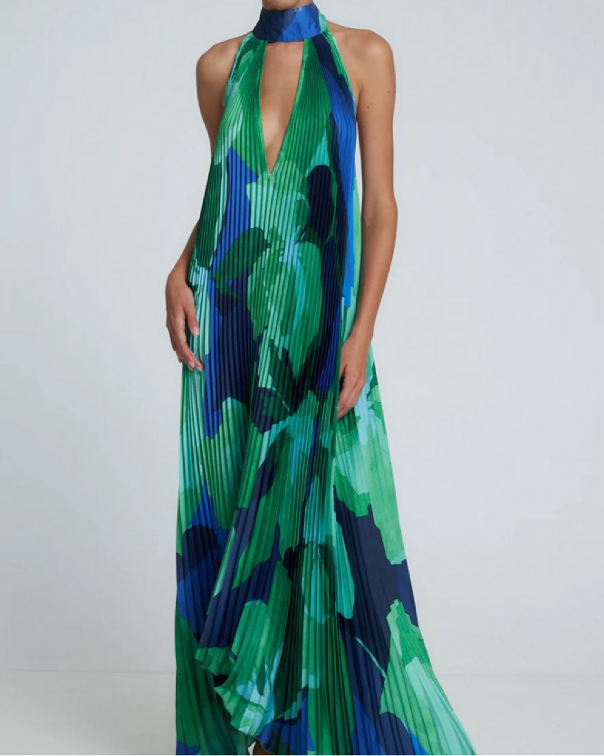 L'IDEE Opera Gown in Capri Green by L'idee - Pickle