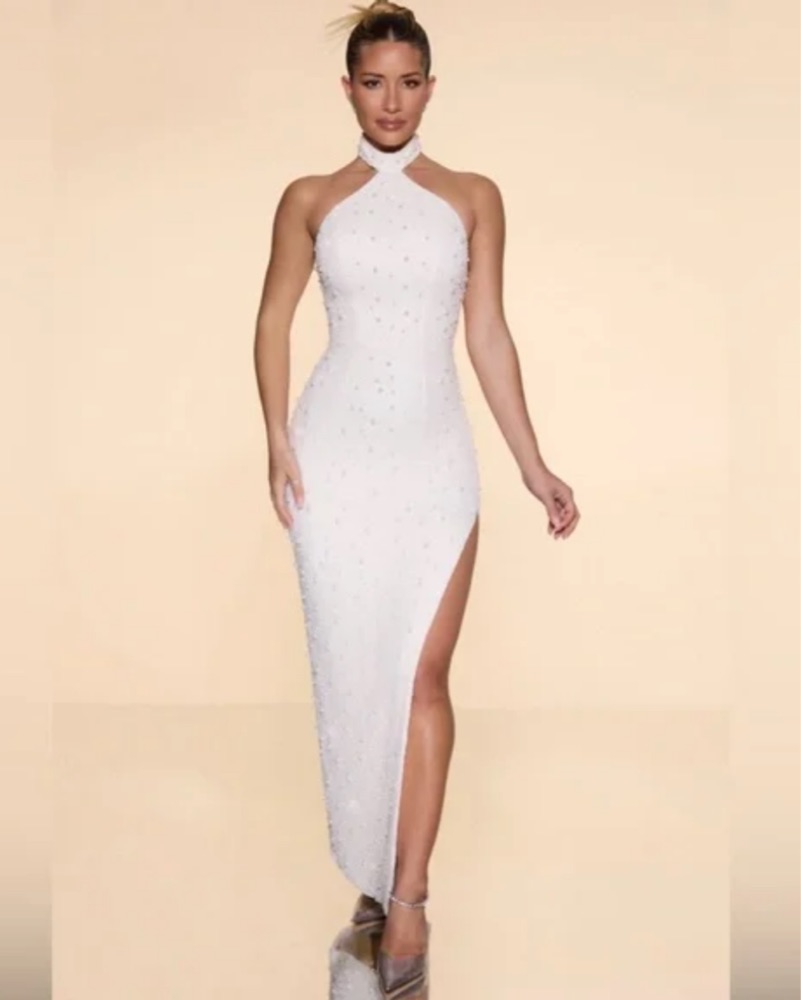 Oh Polly Embellished Ivory Dress by Oh Polly - Pickle