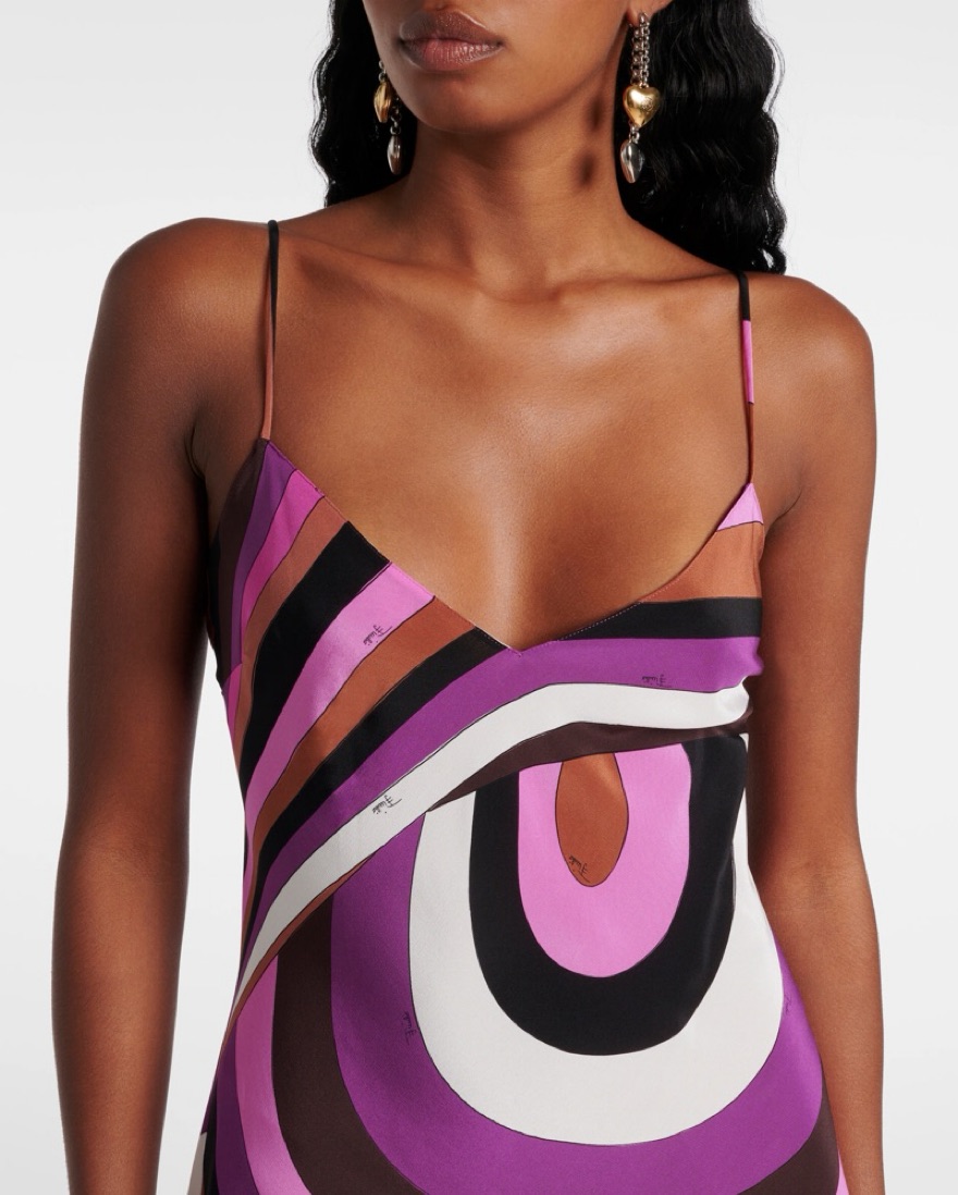 pucci purple dress Pucci Silk Maxi Dress - Purple by Pucci