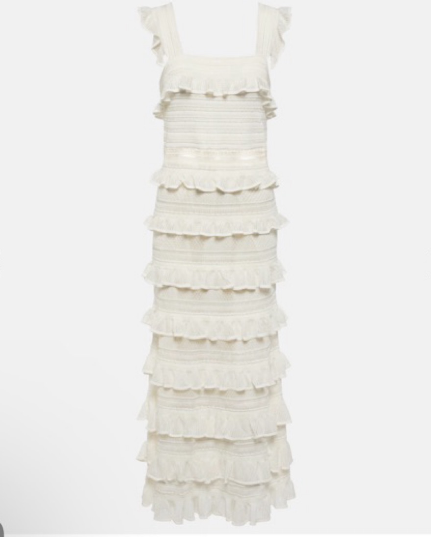 Zimmermann Natura Ruffle Dress Size 2 | Pickle