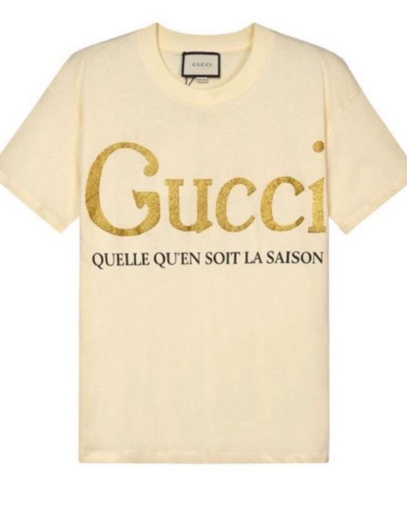 GUCCI Glitter Print T-Shirt by Gucci - Pickle