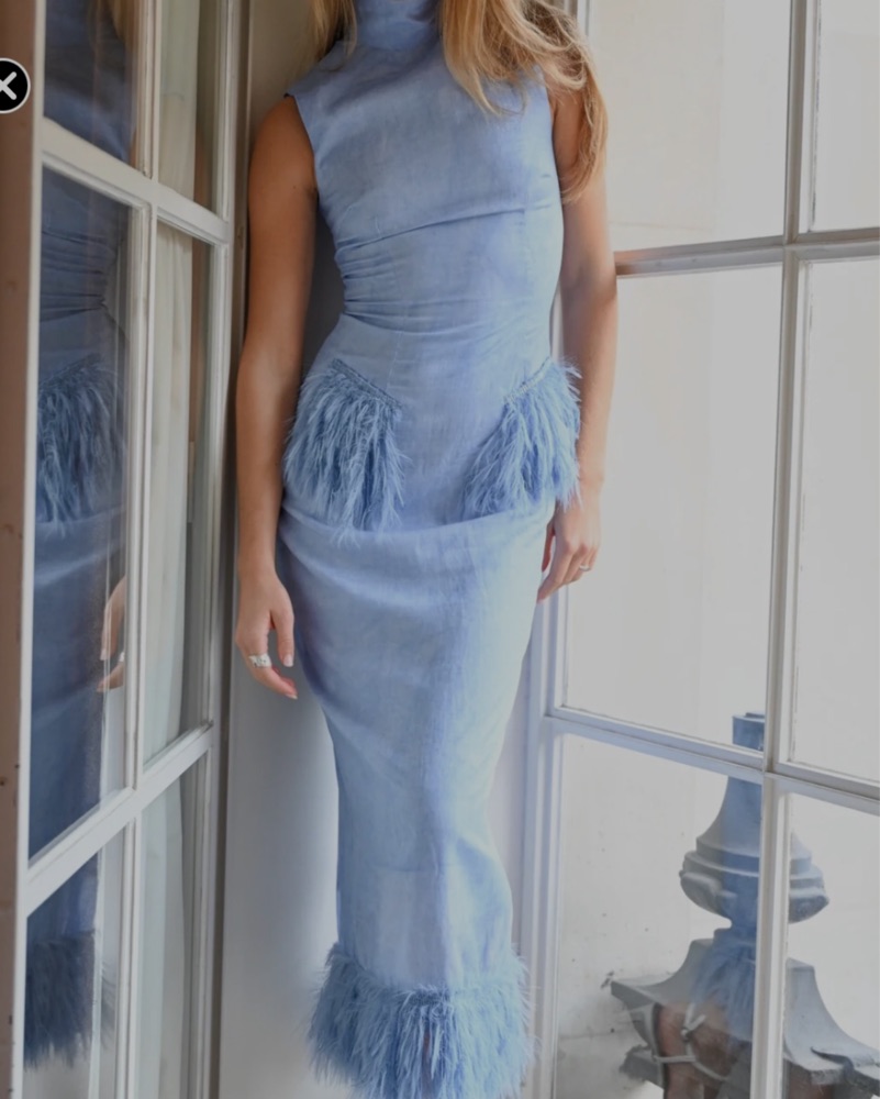 Yllw The Label Blue Asher Dress by Yellow The Label - Pickle