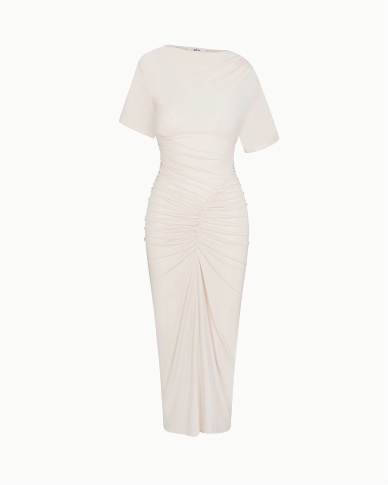 khy asymmetrical ruched dress Khy Clothing Review Asymmetrical Ruched Dress
