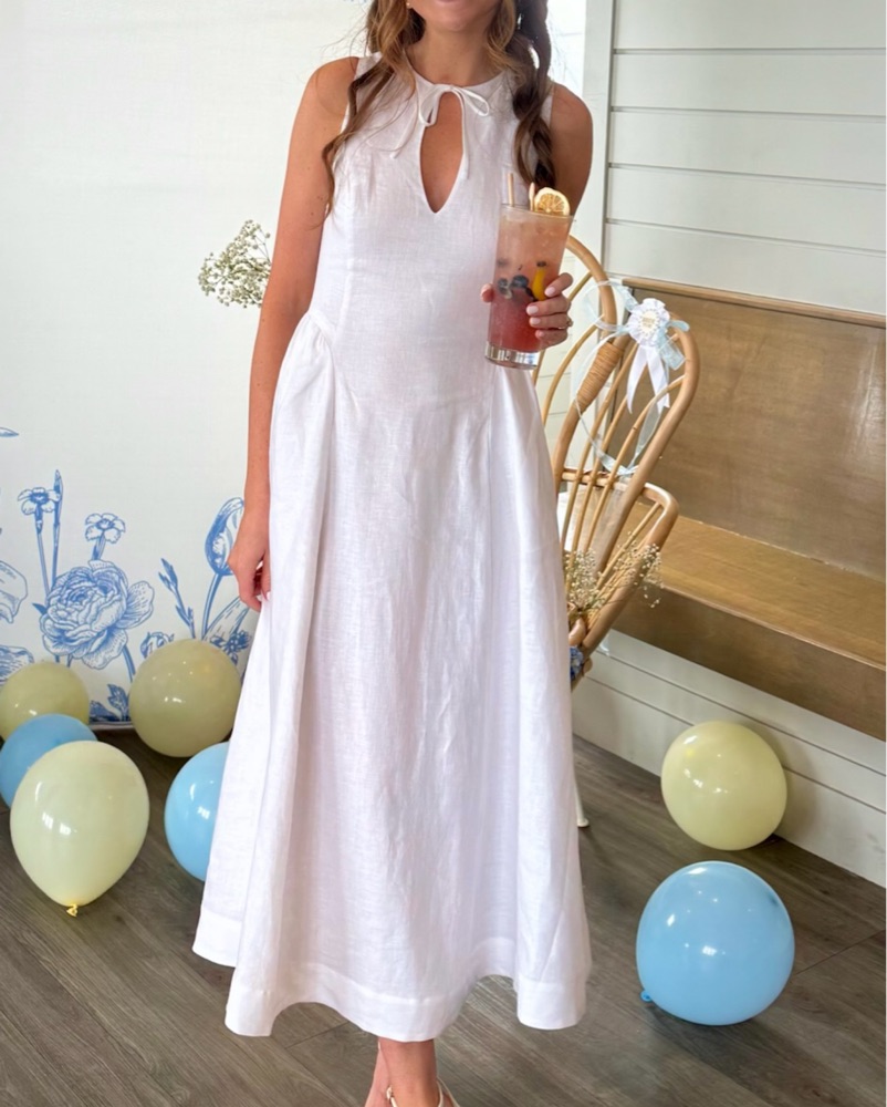 [RRACE] / ☆ Nep linen Dress / White Doen X Gap White Dress | Pickle