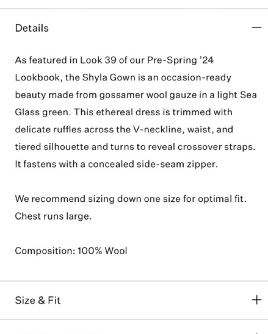 Ulla Johnson Sea Foam Shyla Gown by Ulla Johnson - Pickle